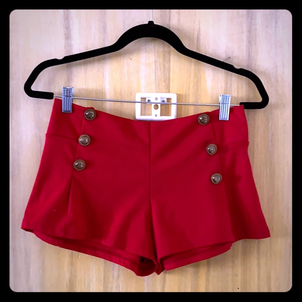 Red Sailor Shorts